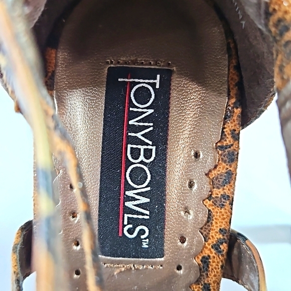 TonyBowls Brown Animal print Heels Size 7 - Picture 3 of 6